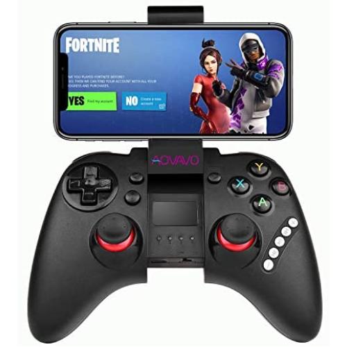 AOVAVO Mobile Game Controller &Joystick& Mobile Gaming Wireless Controller,Gamepad for PUBG Compatible Android Mobile Phone PC Android TV Box (Black)