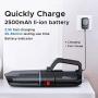 RAGU Handheld Vacuum Cordless 7Kpa, Portable Vacuum Cleaner with Blow Function and Powerful Suction, 2500mAh Rechargeable Battery, Wet Dry Mini Car Vacuum Cleaner for Pet Hair, Carpet, Home