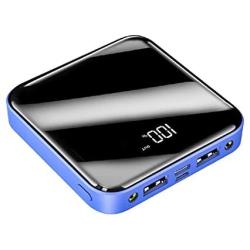 OYEALEX 20000mAh Portable Power Charger with LED Dual USB Ports 2.1A Output and 2A Input,Super Light Cell Phone Charger Battery Portable Power Supply/Power Bank Portable (Blue,3.15INCH)