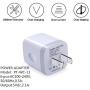 5 Pack USB Wall Plug, HUHUTA Dual Port 2.1A Universal Phone Wall Charger Block Box Cube Replacement for iPhone, iPad, Samsung Galaxy S10/S9/Note 9, LG, Pixel, Moto, Google, HTC, and More