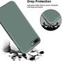Vooii iPhone 8 Plus Case, iPhone 7 Plus Case, Soft Silicone Gel Rubber Bumper Case Microfiber Lining Hard Shell Shockproof Full-Body Protective Case Cover for iPhone 7 Plus /8 Plus - Pine Green
