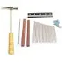Timiy 17 Key Kalimba DIY Accessory Thumb Piano with Keys Wood Bridge with Wooden Handle Hammer 1Set Timiy 17 Key Kalimba DIY Accessory Thumb Piano with Keys Wood Bridge with Wooden Handle Hammer 1Set
