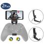 2 Pcs Xbox One Controller Phone Clip Mount, Foldable Mobile Phone Mount Cellphone Holder Compatible with Microsoft Xbox One/Xbox One S/Steelseries Nimbus/SteelSeries Stratus XL/Steam Controllers