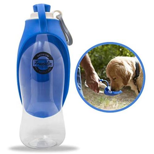Franklin Pet Supply Easy Drink Portable Pet Water Bottle - Travel Dog Water Bottle - Portable Water Dispenser - BPA Free