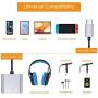 USB C to 3.5mm Audio and TRS MIC Splitter for PC, Tablet, Smartphone, Headphone and Microphone Splitter,Headset Splitter with USB C Plug Compatible for iPad Pro 12.9” 11”, Samsung Tab S6, Note 10 Plus