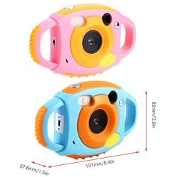 Ayunjia 2 Colors 1.8" Mini Toy HD Digital Video Camera Gift for Children Kids (Color : Pink)