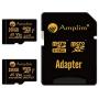 2-Pack 256GB Micro SD Card Plus Adapter - Amplim 256 GB MicroSD SDXC V30 A1 U3 Class 10 Ultra High Speed 100MB/s UHS-I TF XC MicroSDXC Memory Card for Cell Phone, Nintendo, Galaxy, Fire, Gopro Camera
