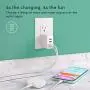 Multi-USB Wall Charger by Playa (4-Port Wall Charger Compatible w/iPhone 11, XS, XR, X, iPad, AirPods / S20, Note10 / Pixel 4, More) Phone Charger