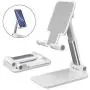 Foldable Cell Phone Stand Holder Adjustable Cell Phone Stand for Desk Compatible with iPhone 10 11 X Xr Xs max All Mini Samsung Galaxy ipad Smartphones Tablets(White) Foldable Cell Phone Stand Holder Adjustable Cell Phone Stand for Desk Compatible with iPhone 10 11 X Xr Xs max All Mini Samsung Galaxy ipad Smartphones Tablets(White)