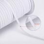Elastic Bands for Sewing 1/4 inch 70Yards,TOOVREN Flat Elastic Cord/Elastic Rope/Bungee/White Heavy Stretch Knit Elastic String for Masks,Earloop,Goggle,DIY Sewing Crafts,Cuff,Wigs