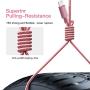 iPhone Charger, Mfi Certified Lightning Cables 5Pack 2x3Ft 2x6Ft 10Ft to USB Syncing Data and Nylon Braided Cord Charger for iPhone 11/11 Pro Max/XS MAX/XR/XS/X/8/7/Plus/6S/iPad(Pink)