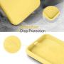 Vinve Samsung Galaxy A50 Case with Tempered Glass Screen Protector [2 Pack], Liquid Silicone Slim Fit Drop Protection Case for Galaxy A50 (Yellow)