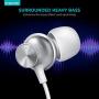 Wired Earbuds with Microphone, Overtime in-Ear Headphones with Pure Sound, Ear Buds with Mic, Earphones for iPhone 6/6s Plus/5s/SE, Galaxy, Android Smartphones, Tablets - Silver