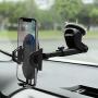 Car Mount for Cell Phone Dashboard Windshield Smartphone Holder Stand Black Compatible iPhone 11 Pro XS Max X XR 8 Plus Samsung Galaxy S20 S10 S9 S8 Note 10 9 and More