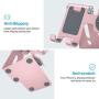 OMOTON Apple Watch Stand, Adjustable Cell Phone Stand, 2 in 1 Universal Apple Watch Charging Dock for Apple Watch Series 5/4/3/2/1 and iPhone SE/11/11 Pro/11 Pro Max/XR/Xs/Xs Max,Rose Gold