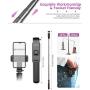 Selfie Stick Tripod, ELEGIANT Lightweight Aluminum All in One Extendable Selfie Stick Bluetooth with Remote Compatible with iPhone 11/11PRO/XS Max/XS/XR/8P/7P, Galaxy S20/S10/S9S8, Gopro, Small Camera