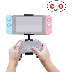 dainslef Nintendo Switch Pro Controller Mount for Switch, Foldable Pro Controller Holder/Clip/Clamp for Switch Console（Switch and the Controller Are Not Included)