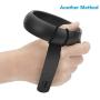 KIWI design Knuckle Strap for Oculus Quest/Oculus Rift S Touch Controller Grip Accessories (Black, 1 Pair)