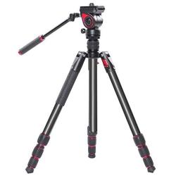 miliboo MUFA Camera Video Tripod Aluminum with Small Fluid Head 42cm Folded Height 2.08kg Weight