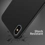OTOFLY for iPhone X Case, [Silky and Soft Touch Series] Premium Soft Silicone Rubber Full-Body Protective Bumper Case Compatible with Apple iPhone X(ONLY) - Black