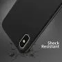 OTOFLY for iPhone X Case, [Silky and Soft Touch Series] Premium Soft Silicone Rubber Full-Body Protective Bumper Case Compatible with Apple iPhone X(ONLY) - Black