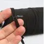 Black 1/4 Inch Width Braided Elastic Band Elastic String Cord Heavy Stretch High Elasticity Knit Elastic Band for Sewing Craft DIY - 10 Yards Black 1/4 Inch Width Braided Elastic Band Elastic String Cord Heavy Stretch High Elasticity Knit Elastic Band for Sewing Craft DIY - 10 Yards