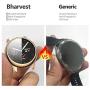 BHARVEST 2 Pack HD Clarity Screen Protector Case for Samsung Galaxy Active 2 40mm, High Hardness Anti-Scratch Protective Case Cover, (Silver + Rose Gold, 40mm)