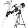 Telescope 70mm Apeture Travel Scope 400mm AZ Mount - Good Partner to View Moon and Planet - Good Travel Telescope with Backpack for Kids and Beginners