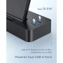seenda Wireless Charger with 2 USB Ports, 26W 3-in-1 Multi-Device Wireless Charging Stand Station Built-in AC Adapter, for iPhone 11, 11 Pro, XS Max, XR, XS, X, 8 Plus, Galaxy S20, S10, Note10