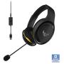 ASUS TUF H5 Gaming Headset - Discord Certified with Onboard 7.1 Virtual Surround Sound | Dual Microphones in-line & Detachable Gaming Headphone mic | Compatible with PS4, Nintendo, Xbox and More