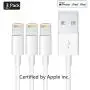 3Pack Apple Charger Cable [Apple MFi Certified] Lightning to USB Cable Original Certified Compatible iPhone X/8/7/6s/6/plus/5s/5c/SE,iPad Pro/Air/Mini,iPod Touch(1M/3.3FT)