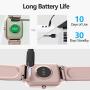 Lintelek Smart Watch with 1.3" LCD Full Touch Screen, Large Screen Fitness Tracker with Heart Rate Monitor, Pedometer, Sleep Tracker, Waterproof Activity Tracker for Men, Women and Gift (Pink)