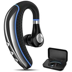 Bluetooth Headset, FimiTech Wireless Earpiece V5.0 Ultralight Hands Free Business Earphone with Mic for Business/Office/Driving