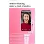 iPhone Gimbal Stabilizer, Feiyu VLOG Pocket, 3-Axis Handheld Foldable Gimble, for All Smartphones, with Face/Object Tracking (Pink & Pocket-Size)