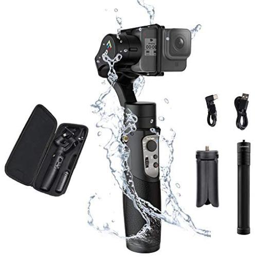 Hohem iSteady Pro 3, 3-Axis Handheld Gimbal Stabilizer for Action Cameras GoPro Hero 8/7/6/5/4/3 DJI OSMO Action Insta360 One R Sony RX0 YI Cam, 12hrs Battery Life GoPro Control
