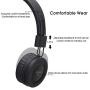 NIVAVA K8 Kids Headphones for Children Boys Girls Teens Wired Foldable Lightweight Stereo On Ear Headset for iPad Cellphones Computer MP3/4 Kindle Airplane School（Dark Black ）
