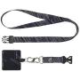 Nite Ize Hitch Phone Anchor with Lanyard for Drop Protection + Convenience, Black Lanyard