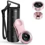 Criacr Phone Camera Lens, 3 in 1 Cell Phone Lens Kit for iPhone, Samsung, 180°Fisheye Lens, 0.6X Wide Angle Lens, 15X Macro Lens, for iPhone 7 Plus, 8, and Most Smartphones(Rose Gold) Criacr Phone Camera Lens, 3 in 1 Cell Phone Lens Kit for iPhone, Samsung, 180°Fisheye Lens, 0.6X Wide Angle Lens, 15X Macro Lens, for iPhone 7 Plus, 8, and Most Smartphones(Rose Gold)