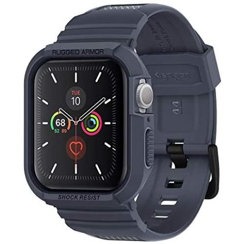 Spigen Rugged Armor Pro Designed for Apple Watch Case for 44mm Series 5 / Series 4 - Charcoal Gray