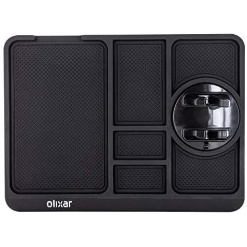 Olixar Sticky Dashboard Mat - Dash Car Phone Holder with Mount - Large Non Slip Gel Pad - Washable - Holder for Keys, Cell Phone, Coins and Glasses