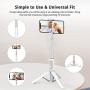 ATUMTEK Bluetooth Selfie Stick Tripod, Mini Extendable 3 in 1 Aluminum Selfie Stick with Wireless Remote and Tripod Stand 360 Rotation for iPhone 11/11 Pro/XS Max/XS/XR/X/8/7, Samsung and Smartphone