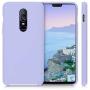 kwmobile TPU Silicone Case Compatible with OnePlus 6 - Soft Flexible Rubber Protective Cover - Light Lavender