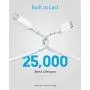USB C Cable 60W 10ft, Anker Powerline III USB-C to USB-C Cable 2.0, USB C Charger Cable for MacBook Pro 2020, iPad Pro 2020, Switch, Samsung Galaxy S20 Plus S9 S8 Plus, Pixel, and More White