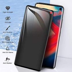 Galaxy S10 Privacy Screen Protector, AYCFIYING Tempered Glass Anti Glare/Spy Anti-Scratch No Bubble 9H Hardness 3D Touch Compatible with Samsung Galaxy S10