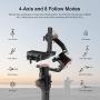 MOZA Air 2 3-Axis Handheld Gimbal Stabilizer with iFocusM Follow Motor,Fits DSLR Mirrorless and Pocket Cinema Cameras,Compatible Sony Panasonic Leica Nikon Canon BMCC BMPCC etc