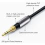MillSO Headphone Splitter CTIA for Computer Y Jack Adapter 3.5mm 2 x 3 Pole TRS Male to 4 Pole TRRS Female Compatible for Smartphone Earphone PS4 Gaming Headset to PC - 12inch/30CM Gray