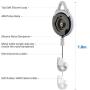 [Pro Version] KIWI design VR Cable Management System, Retractable VR Ceiling Pulley System for HTC Vive/HTC Vive Pro/Oculus Rift S/PS VR/Microsoft MR/Samsung Odyssey VR Accessories (White, 1 Pack)