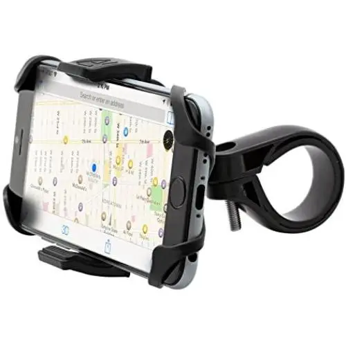 Aduro U-Grip Plus Universal Bike Mount - for Motorcycle, Handlebar, Roll Bar, iPhone X Xs 7 6 6s 7 Plus 5 5s 5c Bike Mount for All Android Smartphones, and GPS Holder (Black/Black) Aduro U-Grip Plus Universal Bike Mount - for Motorcycle, Handlebar, Roll Bar, iPhone X Xs 7 6 6s 7 Plus 5 5s 5c Bike Mount for All Android Smartphones, and GPS Holder (Black/Black)