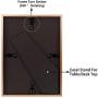 Golden State Art, 5x7 Rose Gold Aluminum Photo Frame - Ivory Mat for 4x6 Picture - Easel Stand for Table/Desk Top - Swivel Tabs - Landscape/Portrait - Real Glass (5x7)