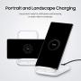 Samsung 15W Fast Charge 2.0 Wireless Charger Stand - White (US Version with Warranty)